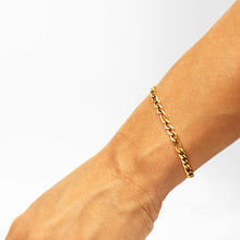 Load image into Gallery viewer, 18K Gold Figaro Chain Bracelet / Anklet: 10+02&quot; / 3mm