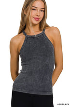 Load image into Gallery viewer, STONE WASHED RIBBED SEAMLESS CAMI TOP