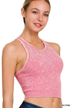 Load image into Gallery viewer, Stone Washed Ribbed Seamless Tank