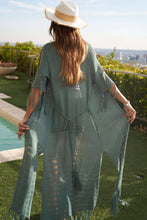 Load image into Gallery viewer, LONG CARDIGAN WITH FRINGE - Curvy Girl