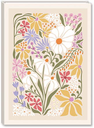 Concealed Spiral Undated Planner FLOWER MARKET WILDFLOWERS