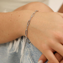 Load image into Gallery viewer, Stainless Steel Paperclip Chain Bracelet: Stainless / 7&quot;