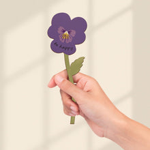 Load image into Gallery viewer, Be Happy Wooden Flower