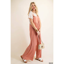 Load image into Gallery viewer, OVERALL RAYON CREPE JUMPSUIT:  MAUVE