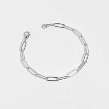 Load image into Gallery viewer, Stainless Steel Paperclip Chain Bracelet: Stainless / 7&quot;