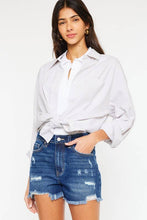 Load image into Gallery viewer, High Rise No Stitch Frayed Hem Shorts