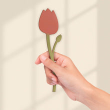Load image into Gallery viewer, Pink Tulip Wooden Flower