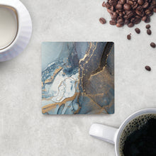 Load image into Gallery viewer, Blue &amp; White Geode Coaster