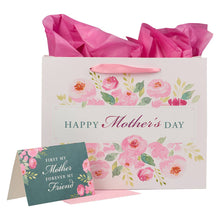 Load image into Gallery viewer, Happy Mother&#39;s Day Pink Peony Large Landscape Gift Bag