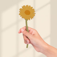Load image into Gallery viewer, Yellow Daisy Wooden Flower