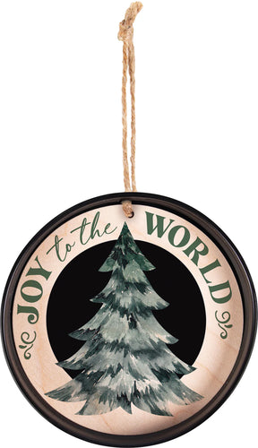 Joy To The World Mason Jar Ornament