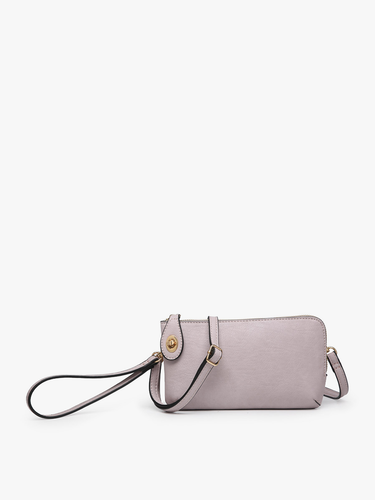 Kendall Crossbody/Wristlet w/ Twist Lock Closure: Dusty Lavender